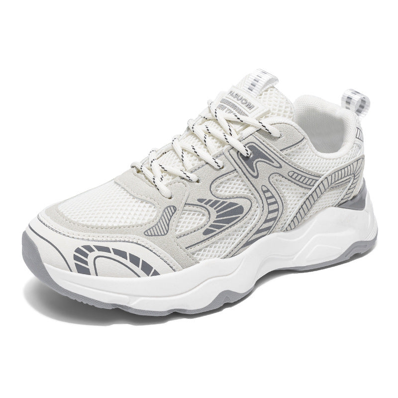Damen Sportliche Mesh-Sneaker mit atmungsaktiver Struktur und gepolsterter Sohle R&B