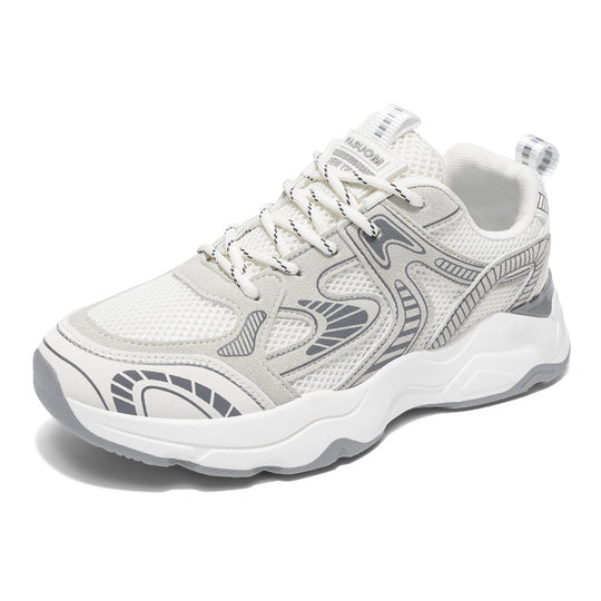 Damen Sportliche Mesh-Sneaker mit atmungsaktiver Struktur und gepolsterter Sohle R&B