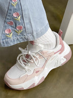 Damen Sportliche Chunky Sneaker mit atmungsaktivem Mesh und bequemer Dämpfung R&B