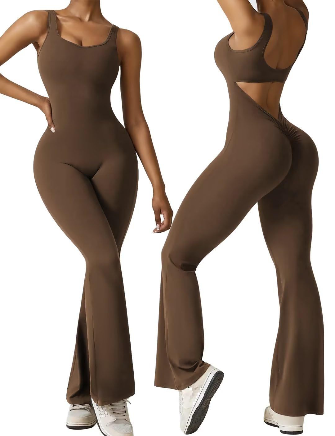 Damen Sportlicher Jumpsuit mit angeschnittenem Schnitt und trendy Cut-Outs R&B