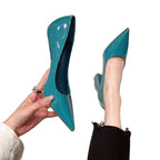 Damen spitze High Heels mit Blockabsatz R&B