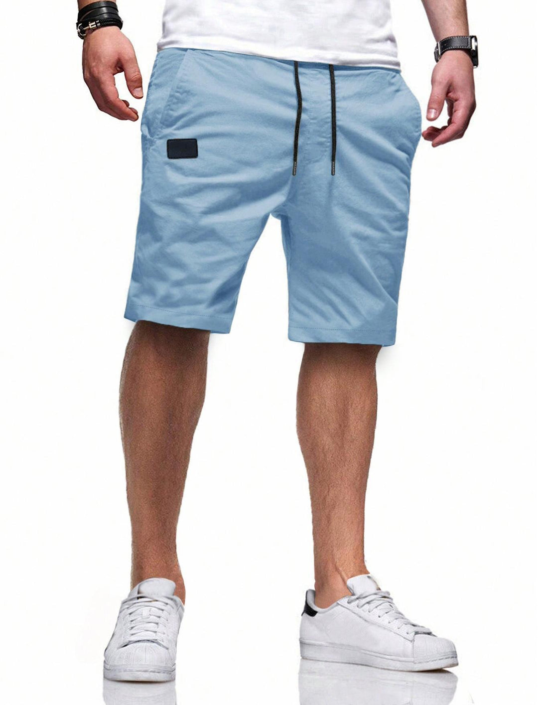 Herren bequeme Sport Shorts mit praktischen Taschen und elastischem Bund R&B