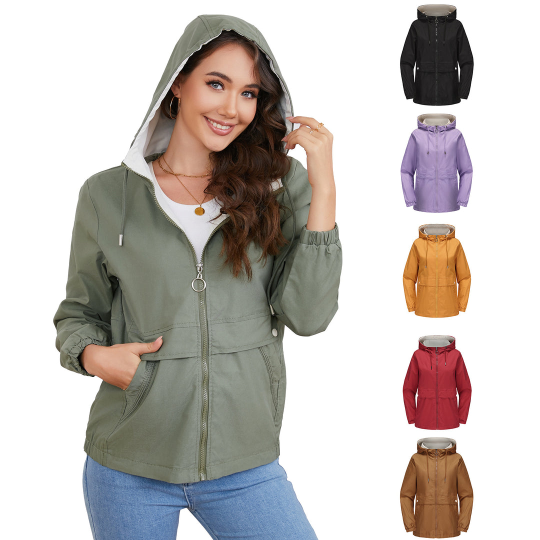 Damen modische Freizeitjacke mit verstellbarem Bund R&B
