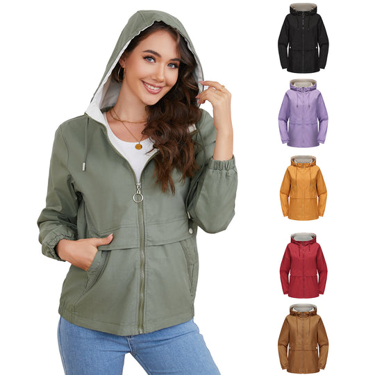Damen modische Freizeitjacke mit verstellbarem Bund R&B