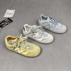 Damen Sportliche Schnür-Sneaker mit atmungsaktiver Mesh-Oberfläche und dämpfender Sohle R&B