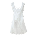 Damen Voluminöses Rüschensommerkleid R&B