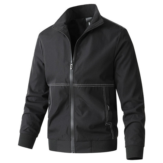 Herren sportive Übergangsjacke mit elastischen Bündchen und praktischen Reißverschlusstaschen R&B