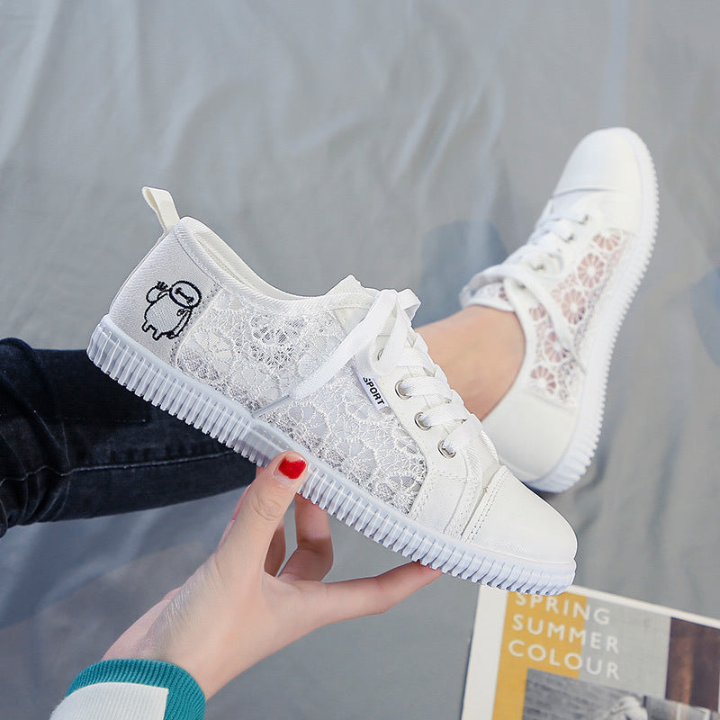 Damen Sneakers mit floralen Einsätzen und verstärktem Komfort R&B