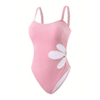 Damen Einteiliger Badeanzug mit elegantem Design und dekorativem Akzent R&B