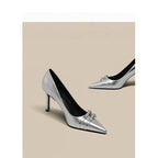 Damen High Heel Pumps mit elegantem Lackfinish und zierlichen Akzenten R&B