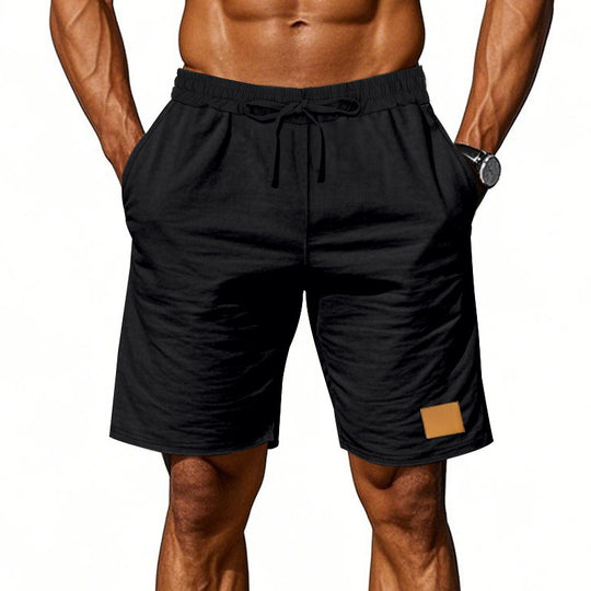 Herren nan Kordelzug-Bermuda aus weichem Baumwollmix mit elastischem Bund und Seitentaschen R&B