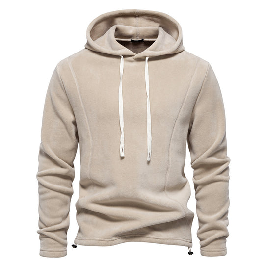 Herren nan leichter Fleece-Troyer mit Kurzreißverschluss und Stehkragen R&B