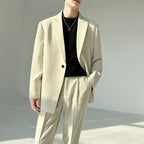 Herren eleganter Anzugblazer mit modernem Schnitt und feinem Innenfutter