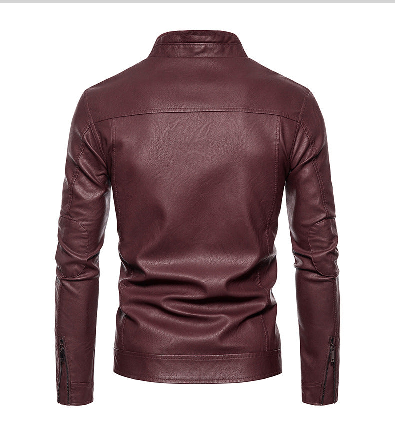 Herren jacke mit modernem Stehkragen und innovativen Reißverschlusstaschen R&B