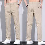 Herren modische Chino-Hose mit elastischem Bund und praktischen Seitentaschen R&B