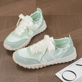 Damen modische Sneakers mit innovativen Satin-Details R&B
