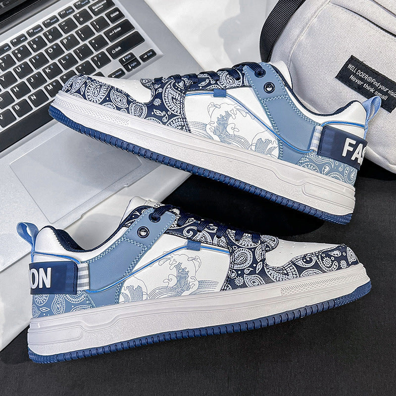 Damen Sneakers mit kunstvoller Paisley-Musterung und atmungsaktiver Oberflächenstruktur R&B