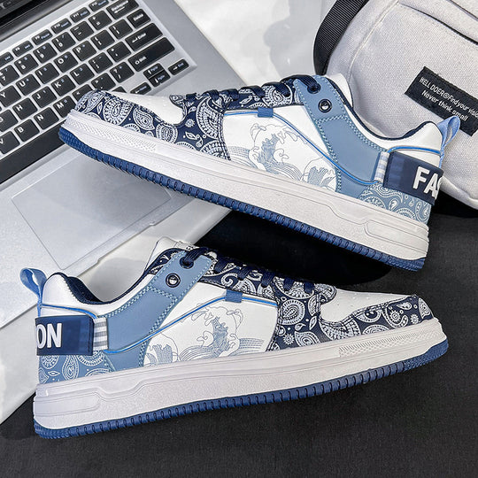 Damen Sneakers mit kunstvoller Paisley-Musterung und atmungsaktiver Oberflächenstruktur R&B