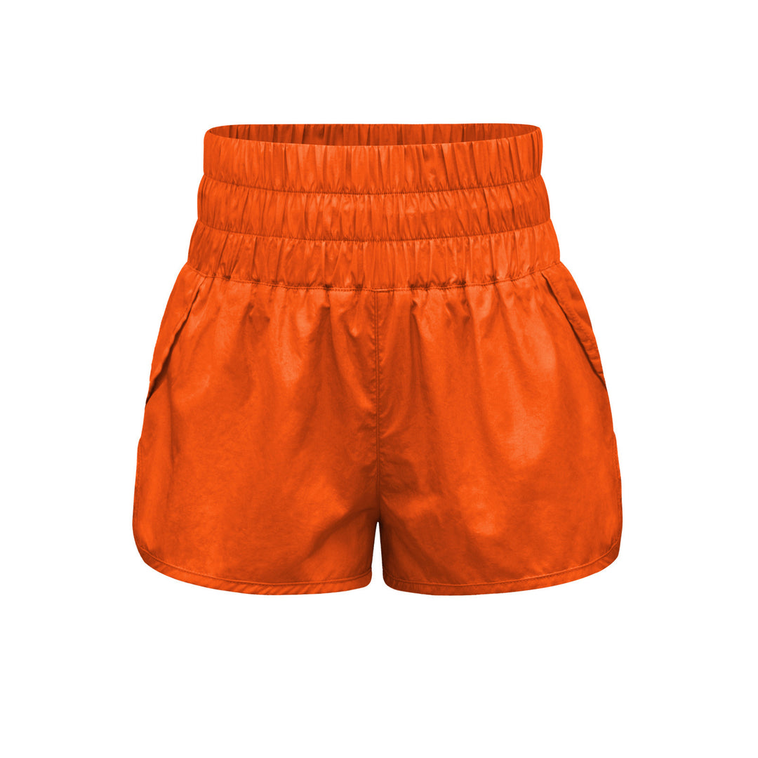 Damen sportliche Shorts mit elastischem Bund und praktischen Eingrifftaschen R&B