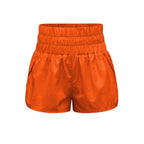 Damen sportliche Shorts mit elastischem Bund und praktischen Eingrifftaschen R&B
