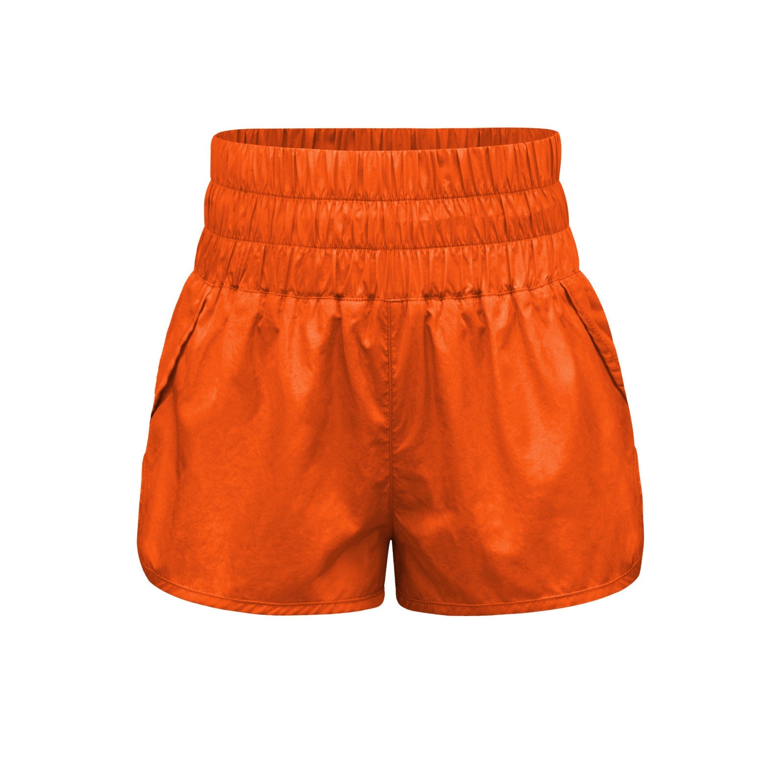 Damen sportliche Shorts mit elastischem Bund und praktischen Eingrifftaschen R&B