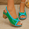 Damen Slingback-Pumps mit zeitgemäßem, farbenfrohem Design R&B