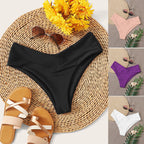 Damen Bikinislip mit hohem Bund und elegantem V-Ausschnitt R&B