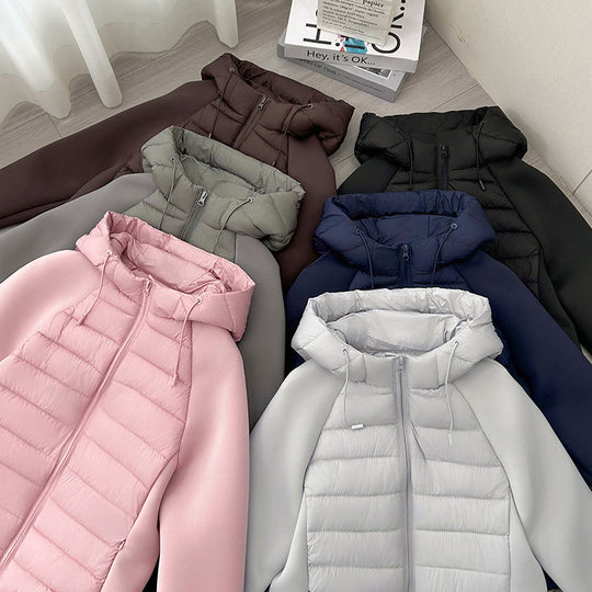 Damen Isolierte Steppjacke mit Kapuze und sportlichem Schnitt R&B