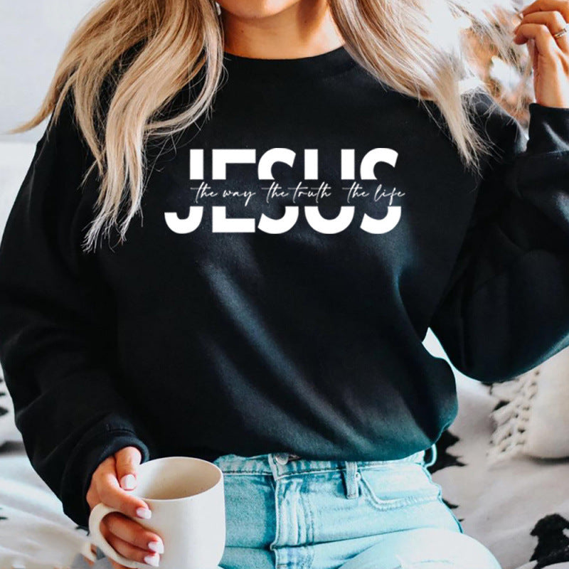 Damen lässiger Sweatshirt mit inspirierendem Spruch und hohem Tragekomfort R&B