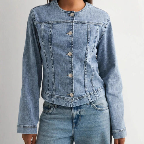 Damen zeitlose Denim-Jacke im modernen Schnitt R&B