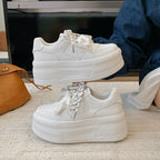 Damen Plattform-Sneaker mit modischem Design und atmungsaktiver Oberfläche R&B