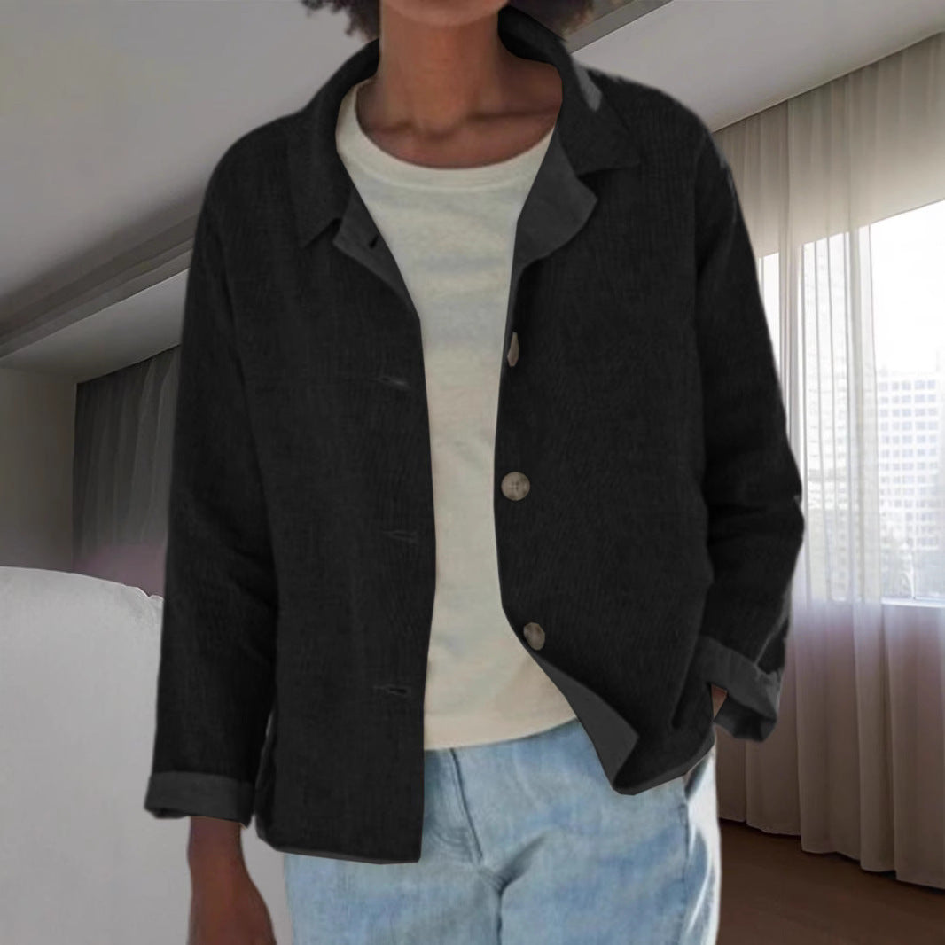 Damen Leichte Überwurfjacke mit strukturiertem Webmuster R&B