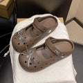 Damen Praktische Clogs mit funkelnder Dekoration und verstellbarem Riemen EB