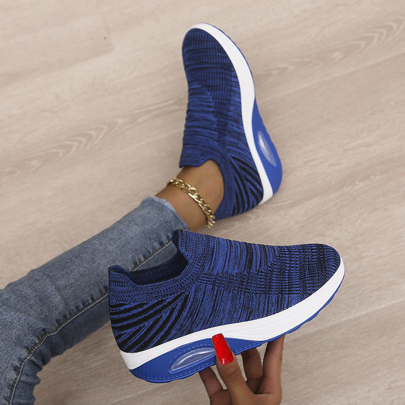 Damen Atmungsaktive Slip-On Sneakers mit dämpfendem Fußbett