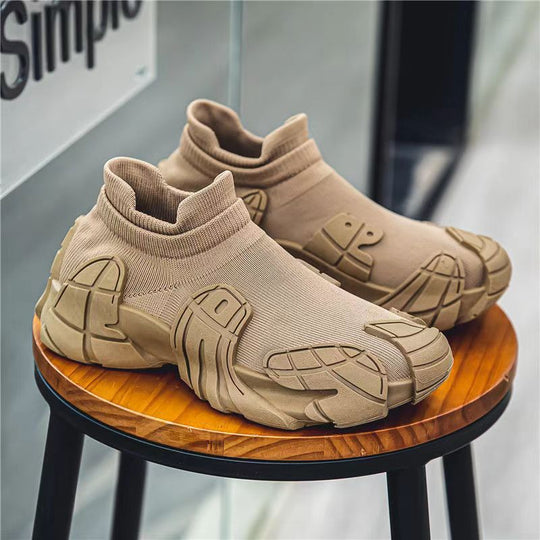 Damen Hochwertige Sport-Sneaker mit einzigartigem Profil und atmungsaktiver Strickstruktur R&B