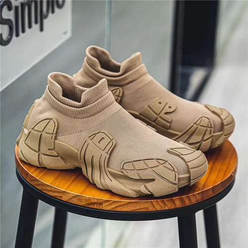 Damen Hochwertige Sport-Sneaker mit einzigartigem Profil und atmungsaktiver Strickstruktur R&B