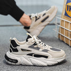 Damen Modische Chunky Sneakers mit atmungsaktiver Mesh-Konstruktion und dämpfender Sohle R&B