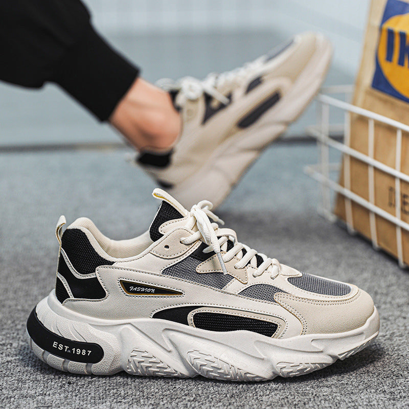 Damen Modische Chunky Sneakers mit atmungsaktiver Mesh-Konstruktion und dämpfender Sohle R&B