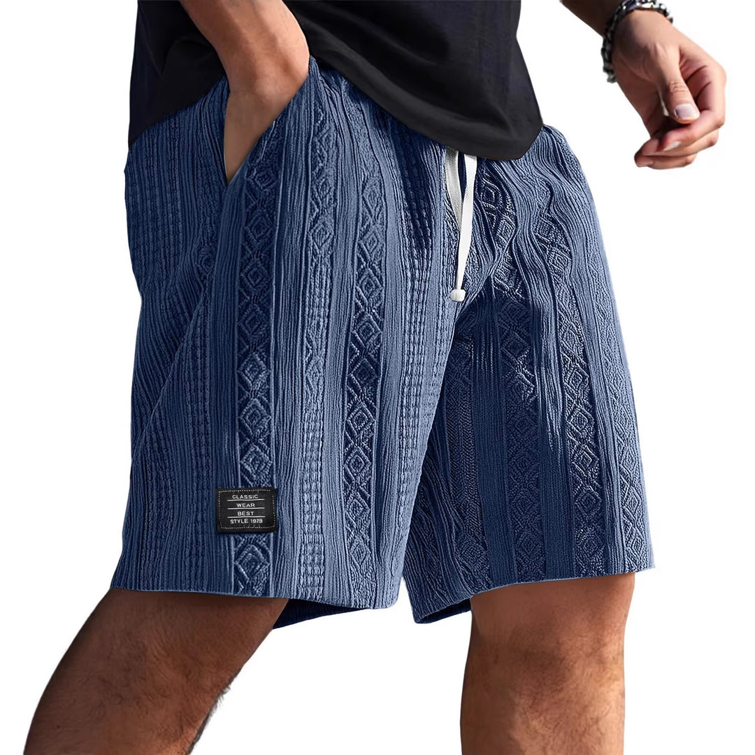 Herren Stilvolle Freizeithosen im lässigen Strickdesign R&B