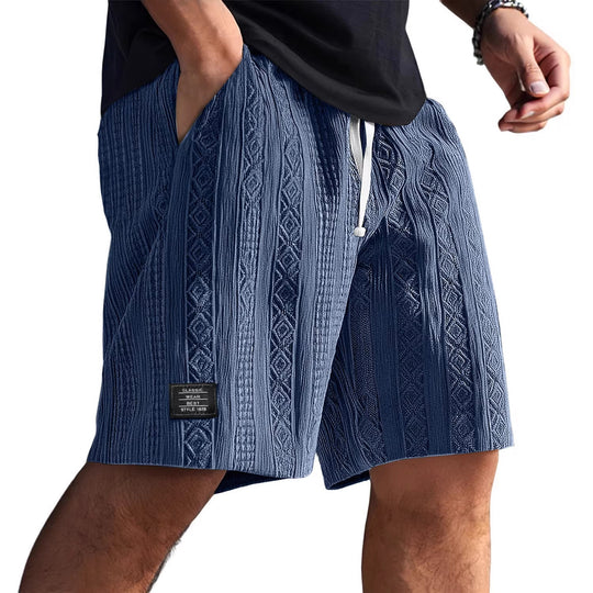 Herren Stilvolle Freizeithosen im lässigen Strickdesign R&B