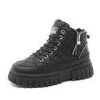 Damen Modische Winterstiefel mit gepolstertem Innenfutter und robustem Sohlenprofil R&B