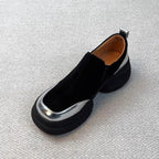 Damen modische Chunky Sneakers mit elastischem Obermaterial und markanter Sohle R&B