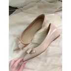 Damen elegante spitze Pumps mit dekorativem Schleifendetail R&B
