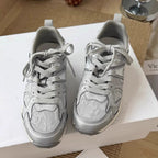 Damen Sportliche Freizeitsneaker mit atmungsaktiver Mesh-Oberfläche und rutschfester Sohle R&B