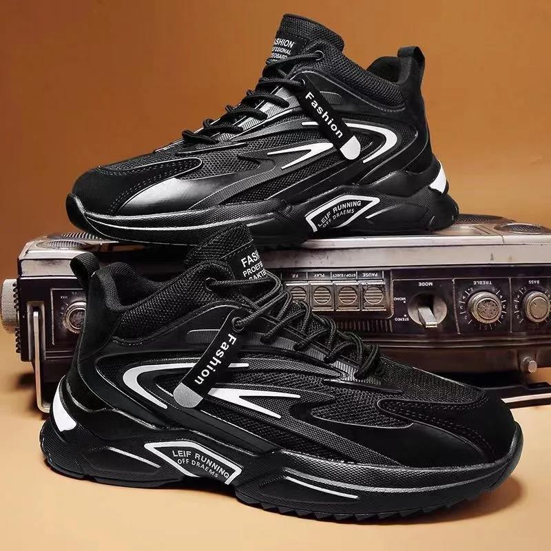 Damen Sportliche High-Top Sneakers mit atmungsaktiver Mesh-Oberfläche und rutschfester Sohle R&B