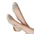 Damen Elegante und atmungsaktive Ballerinas mit Durchbrochenem Design