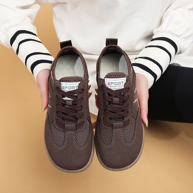 Damen Sportliche Sneakers mit atmungsaktiver Netzoberfläche