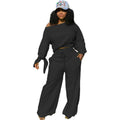 Damen Lässiges Two-Piece Set mit weitem Schnitt und Schulterfreiem Design R&B