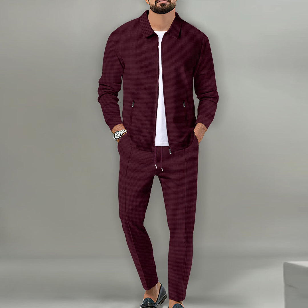 Herren sportliches Komplettset mit eleganter Oberjacke R&B