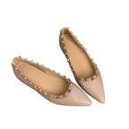 Damen elegante Ballerinas mit modischen Nietenakzenten und komfortabler Innensohle R&B